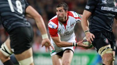 Ruan Pienaar in action for Ulster against Leicester Tigers at Ravenhill