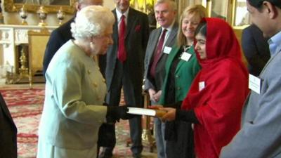 The Queen and Malala Yousafzai