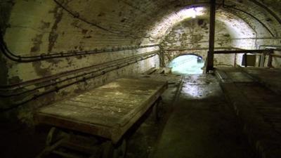 Disused railway tunnel at Bristol Temple Meads railway station