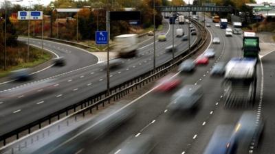 Cars on a motorway