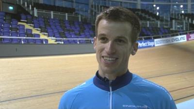 Scottish track cyclist Silas Goldsworthy