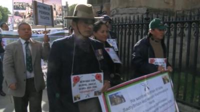 Gurkhas march on Westminster over equal pensions rights