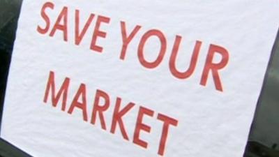 Protest over Cleveleys market closure