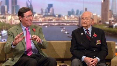 Sir Max Hastings and Bernard Mason