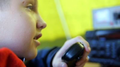 A young amateur radio enthusiast