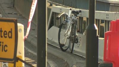 Damaged bicycle