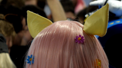 Brony wearing horse ears