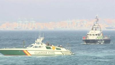 Authority boats patrol waters off Gibraltar