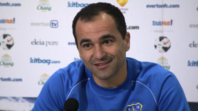 Everton manager, Roberto Martinez