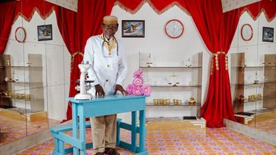 Pata Picha Studio Photograph, 2012. One of a series of portraits taken in Kilifi, Kenya. By Miriam Syowia Kyambi and James Muriuki. Courtesy of Wellcome Collection, London