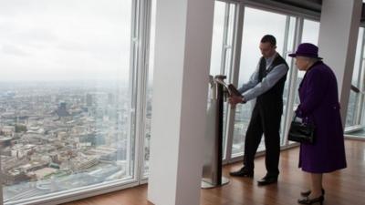 The Queen at the Shard