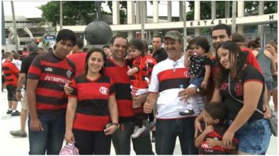 Football fans in Brazil
