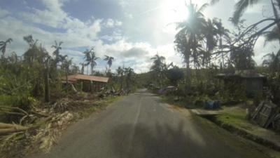 A road on Cebu Island