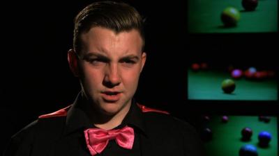 Shane Castle speaks after being defeated by Mark Selby