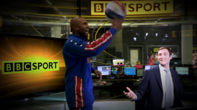 Harlem Globetrotter take over the BBC