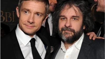 Martin Freeman and Peter Jackson