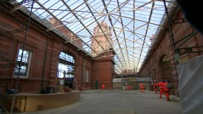 Behind the scenes look at Nottingham station work