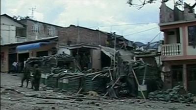 Police station in Colombia destroyed by bomb