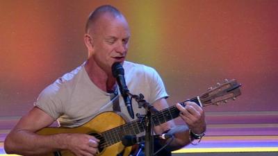 Sting performs his new song, 'The Last Ship' on the Andrew Marr Show