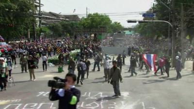 Protesters in Bangkok