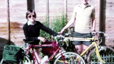 Richard Hammond (left) in a family photo