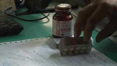 Medicines being sold over the counter in India