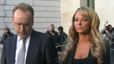 Tulisa Contostavlos and her lawyer Ross Dixon