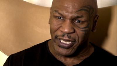 Mike Tyson talks to BBC Sport's Mike Costello