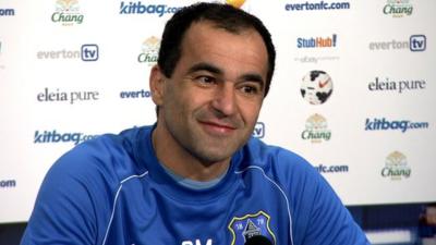 Everton boss Roberto Martinez