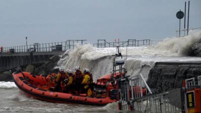 Lifeboat launch