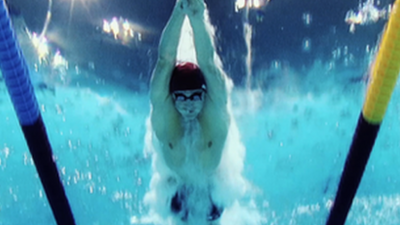 Michael Jamieson in the pool