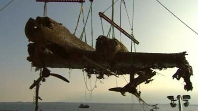 Wreck of Dornier bomber