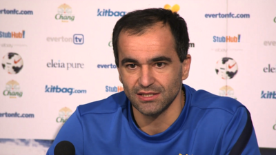 Everton boss Roberto Martinez