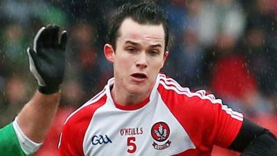 Carlus McWilliams in action for Derry