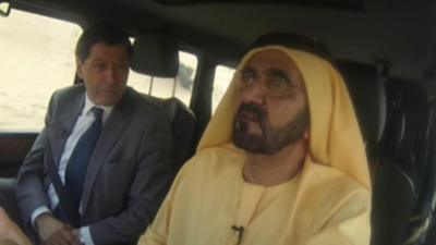 Sheikh Mohammed and Jon Sopel