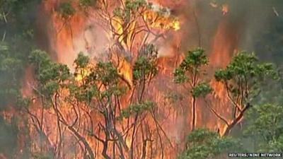 Bushfire in Grampians National Park, Victoria