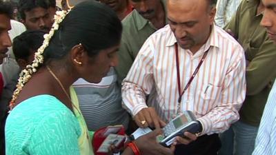 Mobile bank machine in India