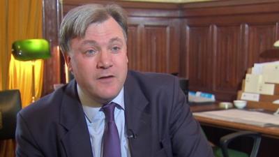 Shadow chancellor Ed Balls