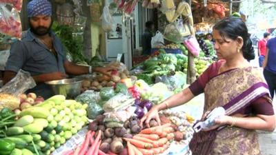 indian vegetable stall