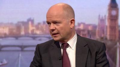 William Hague says UK will continue to help Syrians