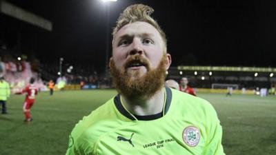 Cliftonville goalkeeper Conor Devlin