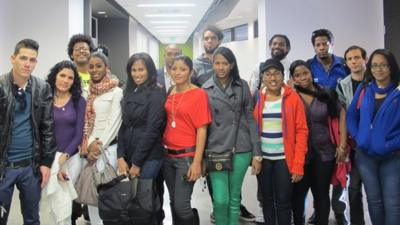 Cuban students studying in the US