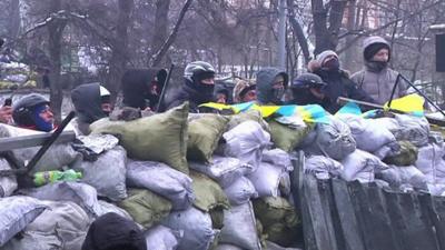 Ukranian protestors