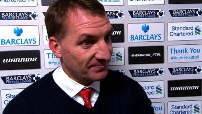 Brendan Rodgers lauds a "brilliant win in a big game" after Liverpool thrash Everton 4-0