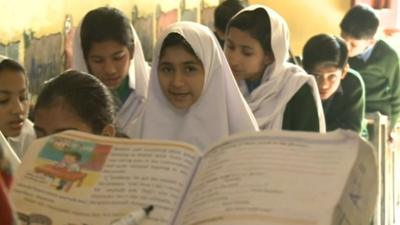 Children at school in Pakistan