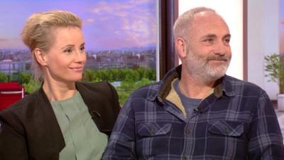 Sofia Helin and Kim Bodnia