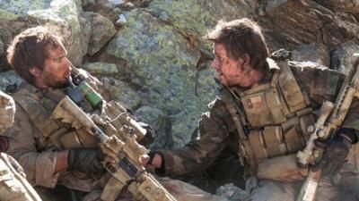 Taylor Kitsch and Mark Wahlberg in Lone Survivor