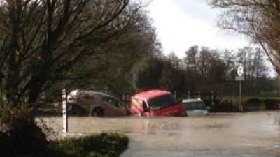 Flooding at Much Hadham