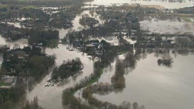 Still of Thames floods