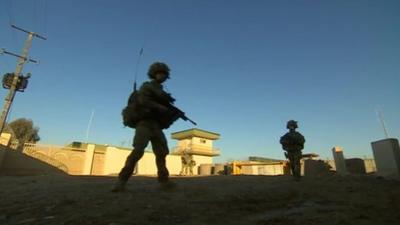 East Midlands soldiers on patrol in Afghanistan